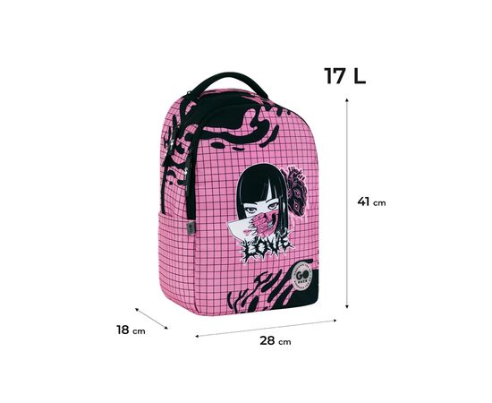 Рюкзак шкільний GoPack Teens 135M-1 (GO26-135M-1), зображення 12