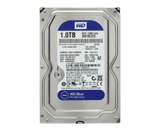 Жорсткий диск 3.5" 1TB WD (#WD10EZEX-FR#)