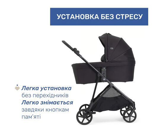 Коляска Chicco 2 в 1 Seety графіт (87097.31.01), изображение 3