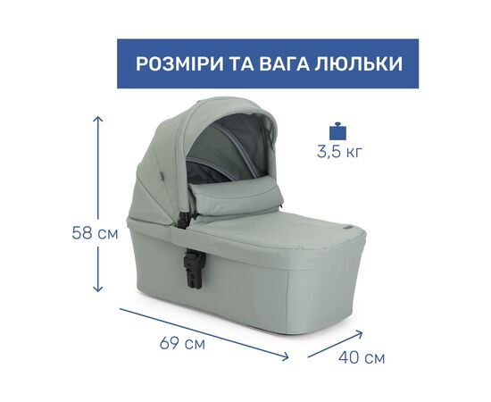 Коляска Chicco 2 в 1 Seety світло зелена (87097.76.01), изображение 2