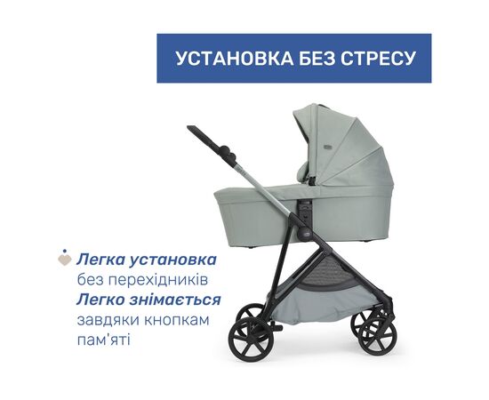 Коляска Chicco 2 в 1 Seety світло зелена (87097.76.01), изображение 3