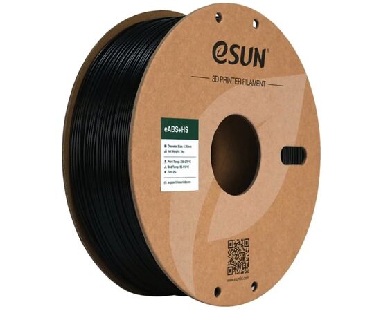 Пластик для 3D-принтера eSUN eABS-HIGH SPEED 1кг 1.75mm BLACK (EABS+HS-P175B1)