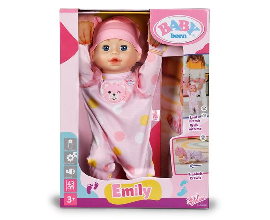 Кукла Baby Born Первые шаги Эмили 43 см (838426), изображение 2