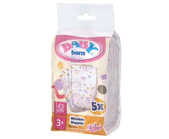 Аксессуар к кукле Baby Born Подгузники для куклы Baby Born 5 шт (838358)