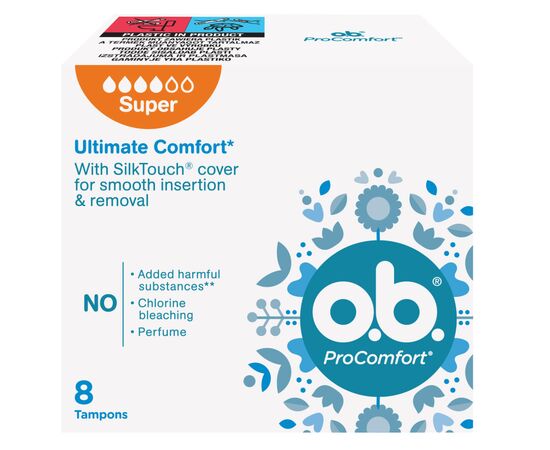 Тампони o.b. ProComfort Super 8 шт. (3574660234343/3574661331140)