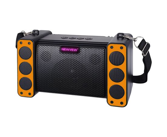 Акустическая система NEWVEW NV-9172 Solar Panel/BT/USB/TF/FM Orange (NWVW-NV-9172-OR)