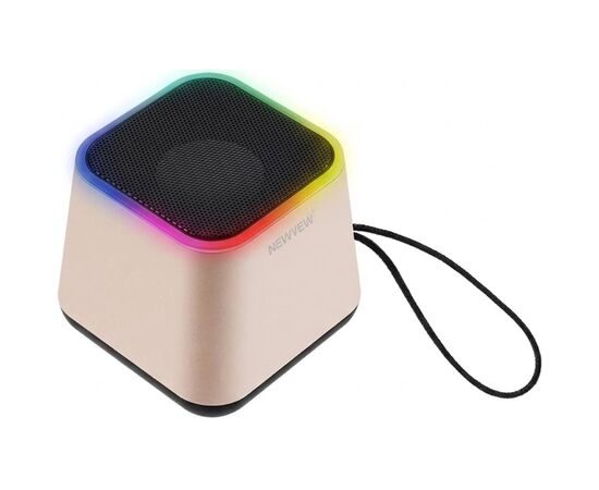 Акустическая система NEWVEW NV-9203 RGB/BT/USB/TF/FM Gold (NWVW-NV-9203-GD)