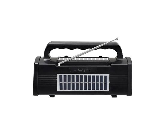 Акустическая система NEWVEW NV-9010 Solar Panel/BT/USB/TF/FM Black (NWVW-NV-9010-BK), изображение 2