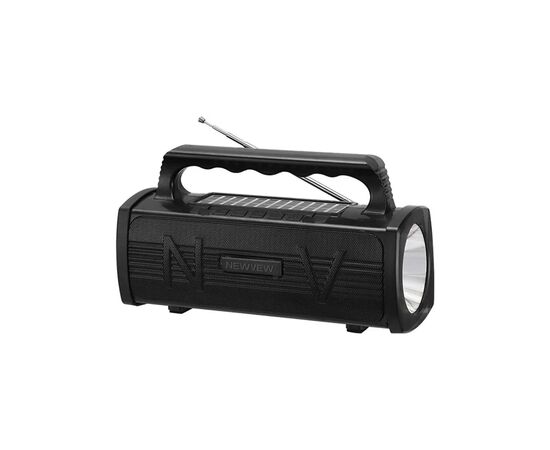 Акустическая система NEWVEW NV-9010 Solar Panel/BT/USB/TF/FM Black (NWVW-NV-9010-BK)
