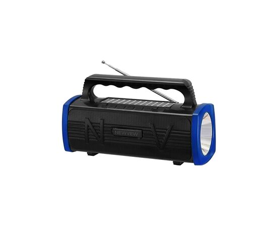 Акустическая система NEWVEW NV-9010 Solar Panel/BT/USB/TF/FM Blue (NWVW-NV-9010-BL)