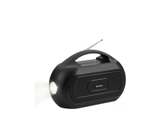 Акустическая система NEWVEW NV-V50 Solar Panel/BT/USB/TF/FM/AUX Black (NWVW-NV-V50-BK), изображение 3