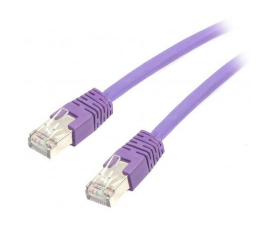 Патч-корд 0.25м S/FTP Cat 6A CU LSZH violet Cablexpert (PP6A-LSZHCU-V-0.25M)