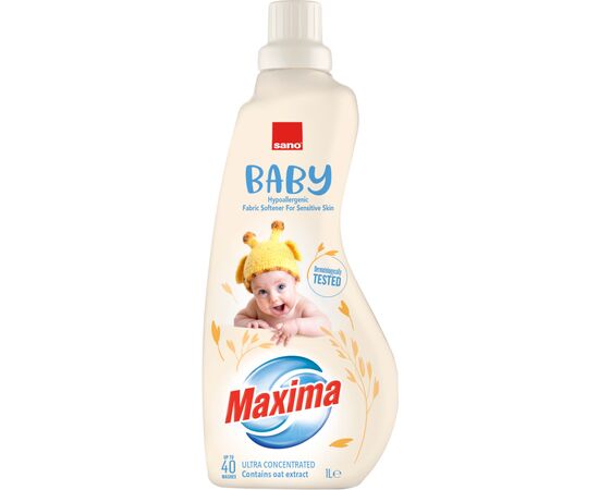 Кондиционер для белья Sano Maxima Baby Oat Концентрированный Для детского белья 1 л (7290102993352)