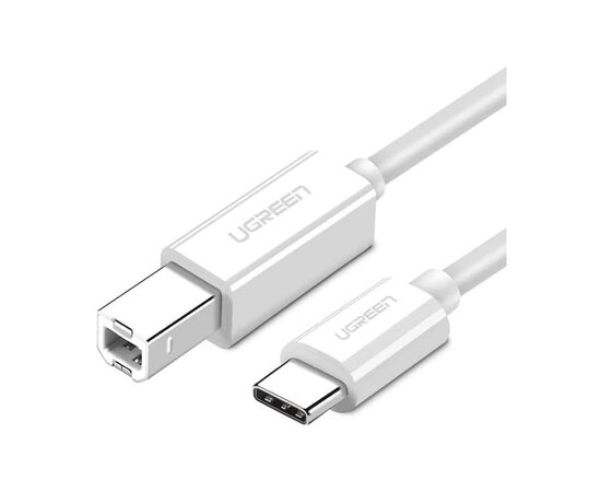Кабель для принтера Ugreen USB-C 2.0 to BM 1.5m white (40417)