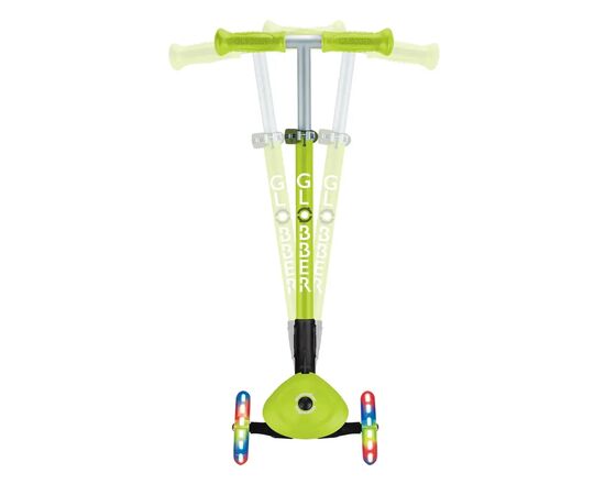 Самокат Globber Primo Foldable Lights колеса з підсвіткою до 50 кг 3+ Зелений (432-106-3), зображення 6