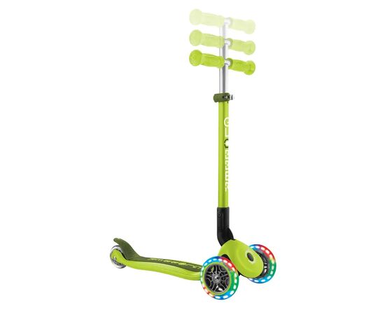 Самокат Globber Primo Foldable Lights колеса з підсвіткою до 50 кг 3+ Зелений (432-106-3), зображення 7