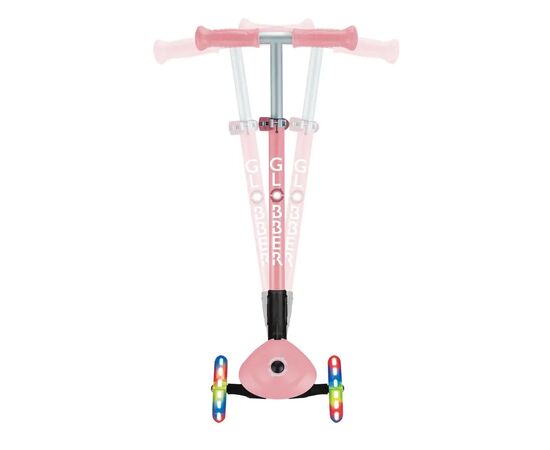 Самокат Globber Primo Foldable Lights колеса з підсвіткою до 50 кг 3+ Пастельно-рожевий (432-211-3), зображення 6