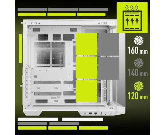 Корпус для ПК MSI MAG PANO 100L PZ WHITE, изображение 6