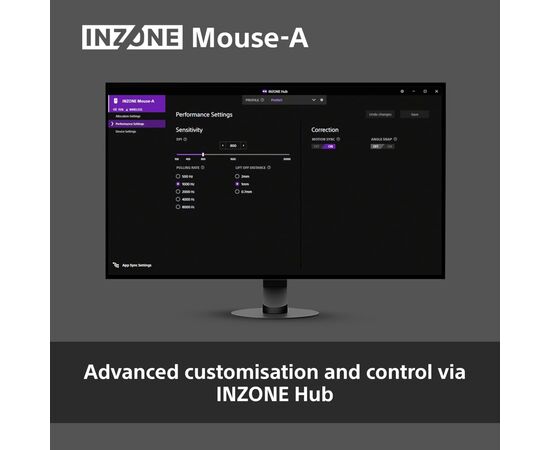 Мишка Sony INZONE Wireless/USB Black (MSEG500B.E), зображення 12