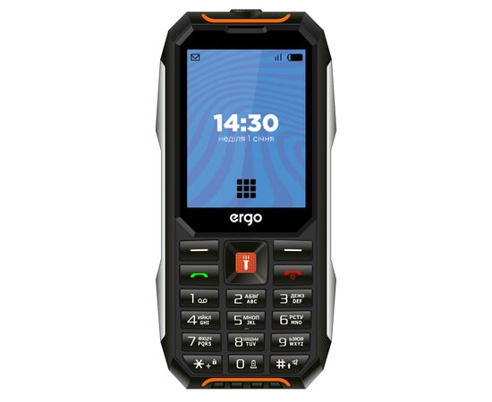 Мобильный телефон Ergo E283 Black Orange, изображение 2