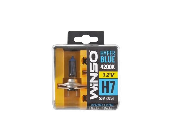 Автолампа WINSO H7 HYPER BLUE 4200K 55W PX26d SET (712750), изображение 4