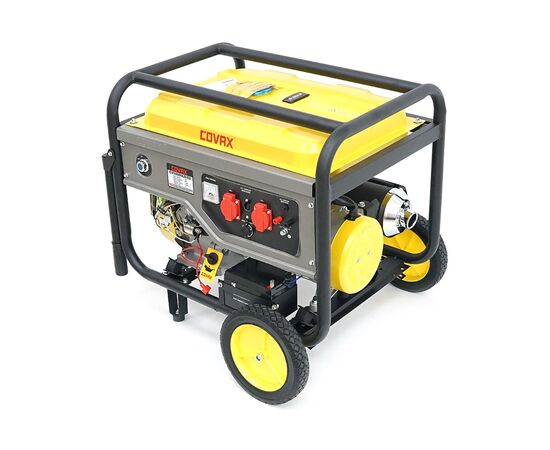Генератор COVAX CV10000LD-E2, 7.0kW, 220V, 50Hz, DC12V, 18HP, ручной/электро стартер, 25L (CV10000LD-E2), изображение 4