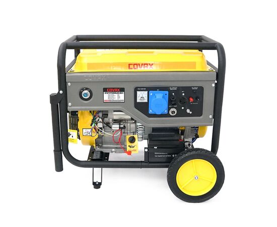 Генератор COVAX CV17500LD-E2, 8.5kW, 220V, 50Hz, DC12V, 20HP, ручной/электро стартер, 25L (CV17500LD-E2), изображение 2