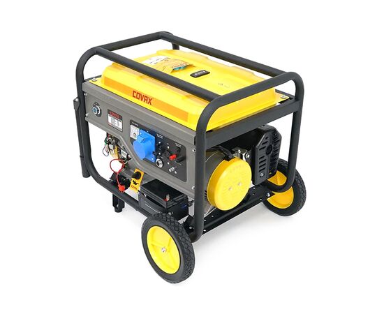 Генератор COVAX CV17500LD-E2, 8.5kW, 220V, 50Hz, DC12V, 20HP, ручной/электро стартер, 25L (CV17500LD-E2), изображение 4