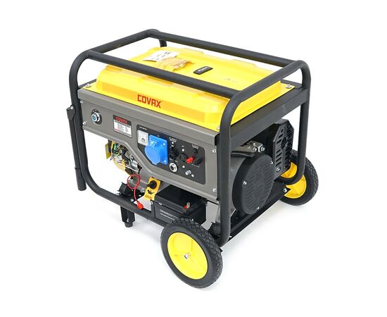 Генератор COVAX CV20500LD-E2, 9.5kW, 220V, 50Hz, DC12V, 21HP, электро стартер, 25L (CV20500LD-E2), изображение 2