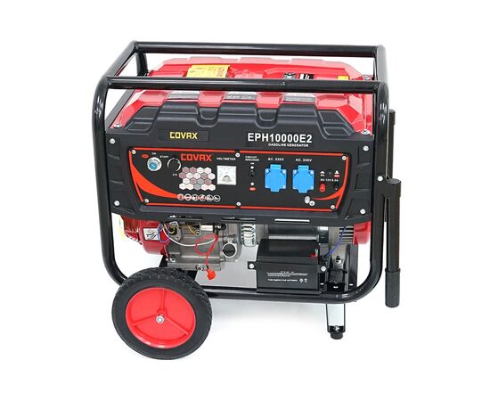 Генератор COVAX EPH10000E2, 7.0kW, 220V, 50Hz, DC12V, 18HP, электро стартер, 25L (EPH10000E2), изображение 4