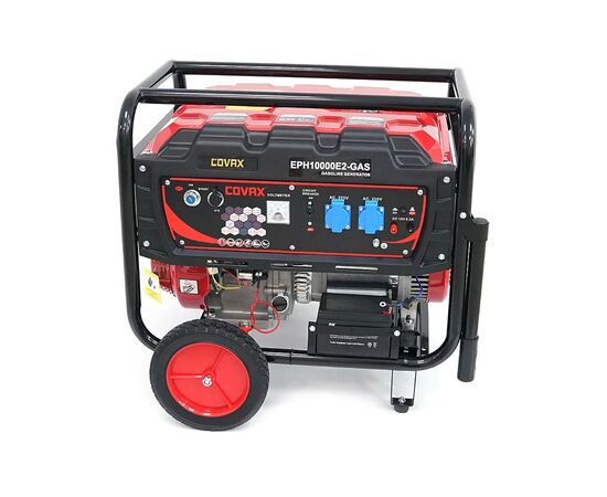 Генератор COVAX EPH10000E2-GAS, 7.0kW, бензин/газ, 220V, 50Hz, DC12V, 18HP, электро стартер, 25L (EPH10000E2-GAS), изображение 4