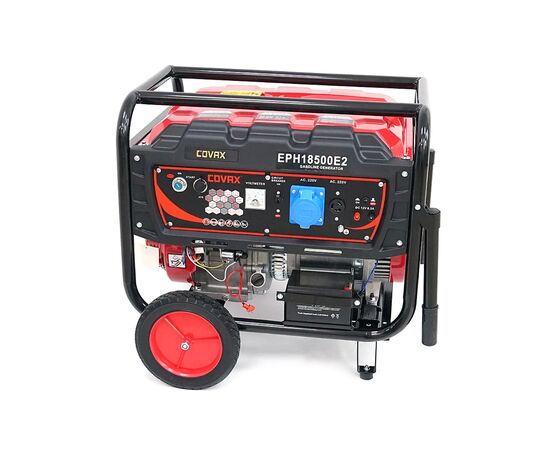 Генератор COVAX EPH18500E2, 9.0kW, 220V, 50Hz, DC12V, 20HP, электро стартер, 25L (EPH18500E2), изображение 4