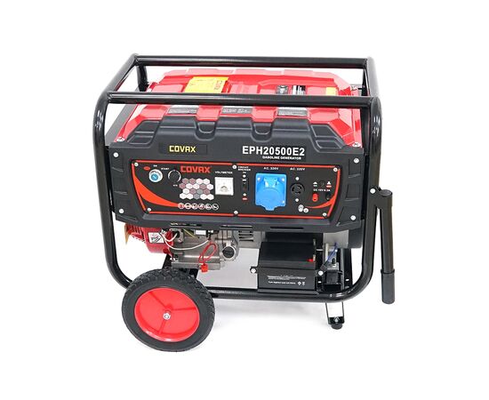 Генератор COVAX EPH20500E2, 9.5kW, 220V, 50Hz, DC12V, 21HP, электро стартер, 25L (EPH20500E2), изображение 3