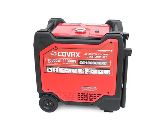 Генератор COVAX инверторный CG16800iERC, 10.5kW, 220V, 50Hz, 194FPD, электростартер, 32L (CG16800iERC), изображение 5