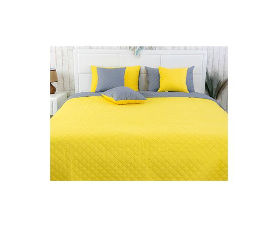 Покрывало Руно микрофайбер Yellow Grey 150x212 см (360.52У_Yellow Grey), изображение 3