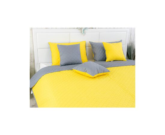 Покрывало Руно микрофайбер Yellow Grey 150x212 см (360.52У_Yellow Grey), изображение 5
