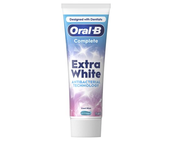 Зубна паста Oral-B Complete Надзвичайна білизна Прохолодна м'ята 75 мл (8006530254779), зображення 2