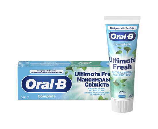 Зубна паста Oral-B Complete Абсолютна свіжість Екстрапрохолодна м'ята 75 мл (8006530254854)