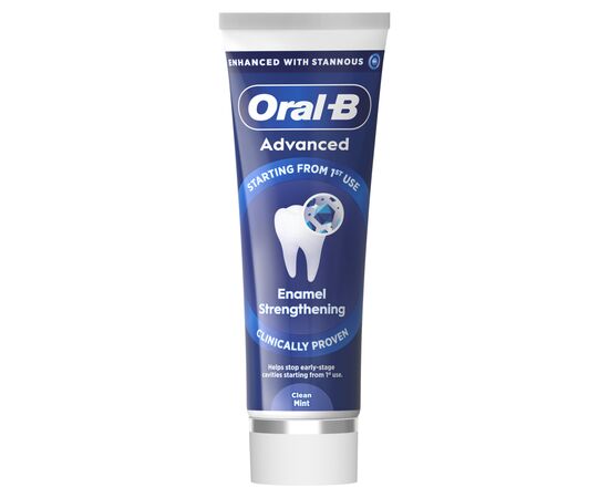 Зубная паста Oral-B Advanced Укрепление эмали Чистая мята 75 мл (8006530090797)
