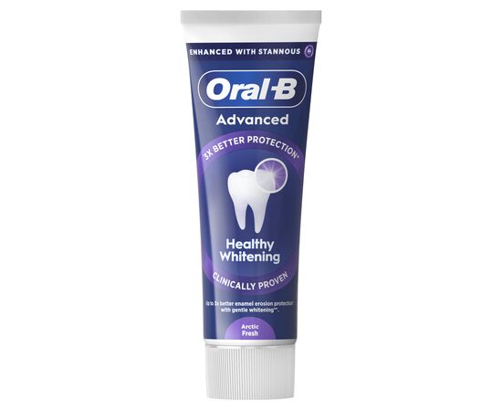 Зубна паста Oral-B Advanced Здорове відбілювання Арктична свіжість 75 мл (8006530090971), зображення 2