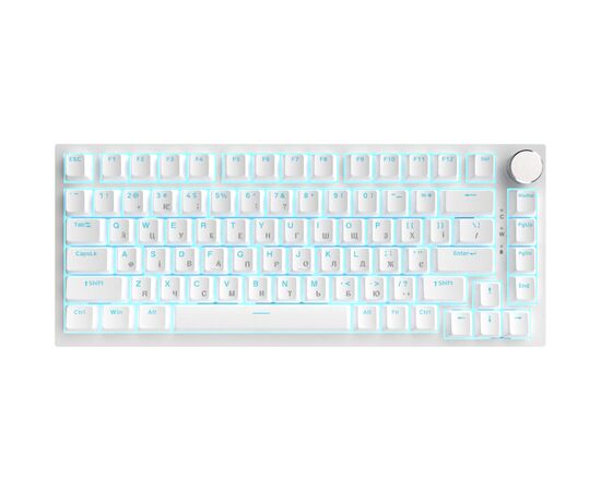 Клавиатура Ajazz AK820 Red Switch USB-C UA White (AK820-R-W)