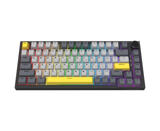 Клавиатура Ajazz AK820 Sea Salt Switch RGB USB-C UA Black (AK820-SS-BGY), изображение 2