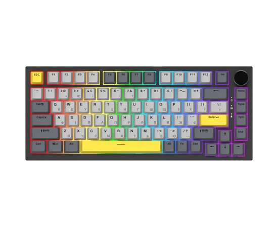 Клавиатура Ajazz AK820 Sea Salt Switch RGB USB-C UA Black (AK820-SS-BGY)