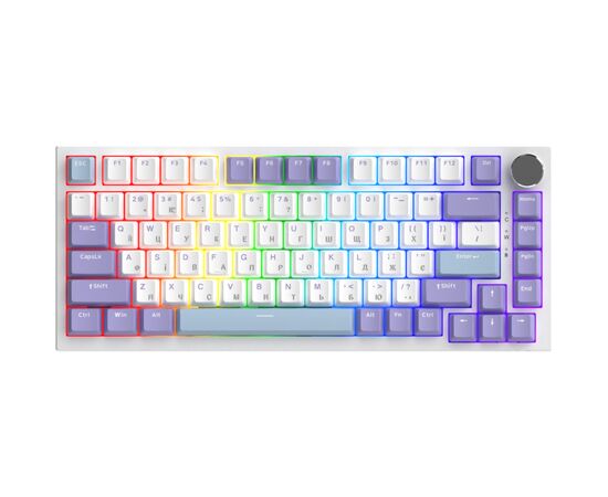 Клавиатура Ajazz AK820 Sea Salt Switch RGB USB-C UA White (AK820-SS-PWB)