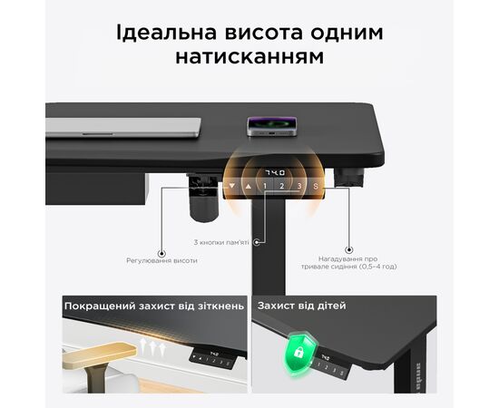 Компьютерный стол Anda Seat Xtreme Black (AD-D-DD1-1400-07-B), изображение 11