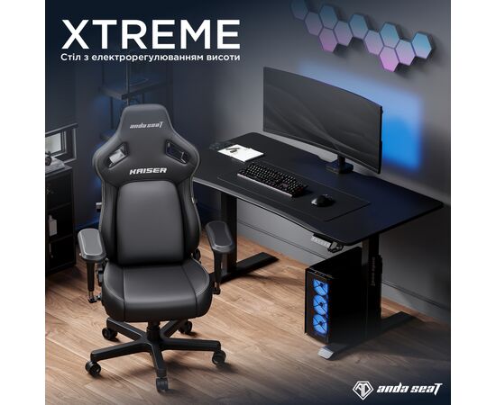 Компьютерный стол Anda Seat Xtreme Black (AD-D-DD1-1400-07-B), изображение 2