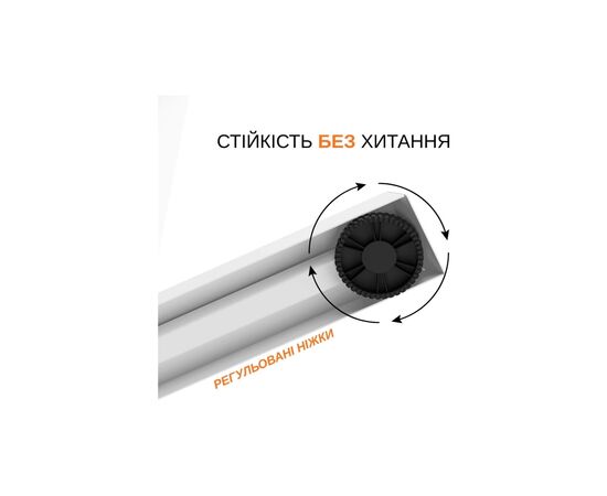 Компьютерный стол ITechMount с регулируемой высотой MT12BW белый (MT12BW), изображение 11