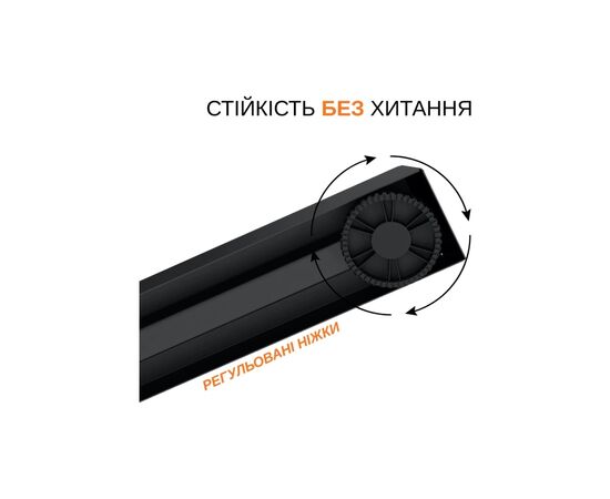 Компьютерный стол ITechMount с регулируемой высотой MT12BB черный (MT12BB), изображение 10