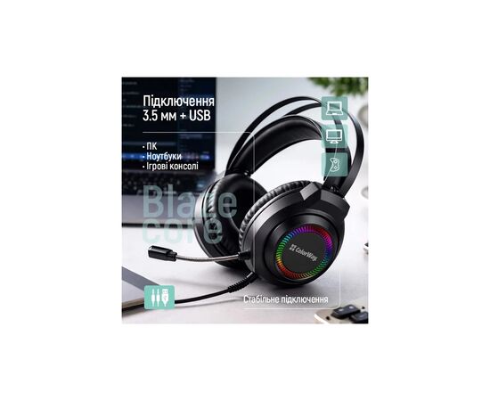 Навушники ColorWay BlazeCore RGB Black (CW-HPG03BK), зображення 12