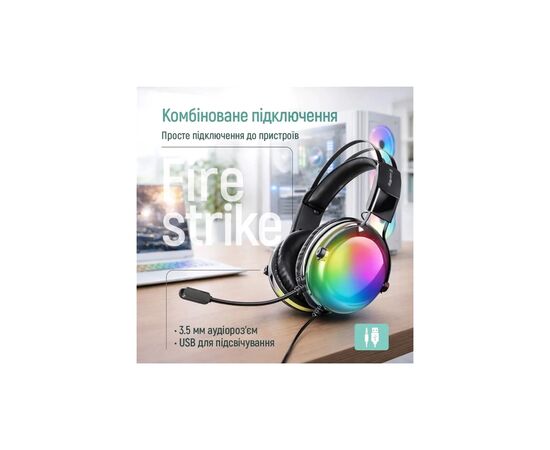 Наушники ColorWay Firestrike RGB Black (CW-HPG04BK), изображение 11